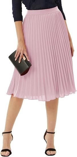 Pink Pleated Midi Skirt image 2